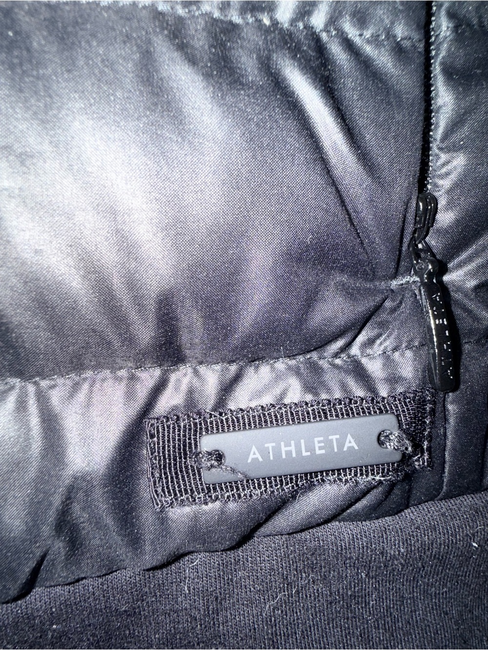 Athleta Down to Town Goose Feather Sweatshirt Jacket Sz. SMALL #0075 - Picture 5 of 7